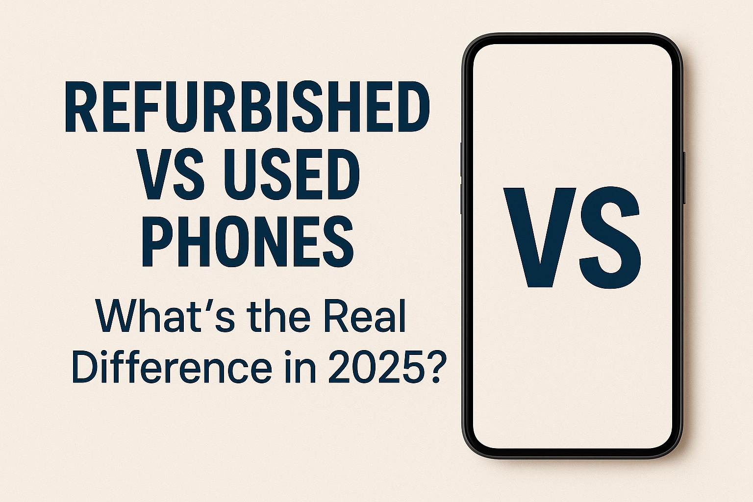 Refurbished vs Used Phones – What’s the Real Difference in 2025 Refurbished vs Used Phones – What’s the Real Difference in 2025